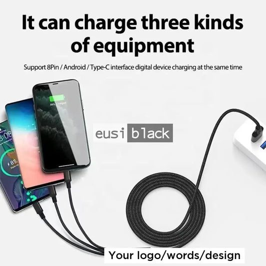 3 in 1 fast charging cable