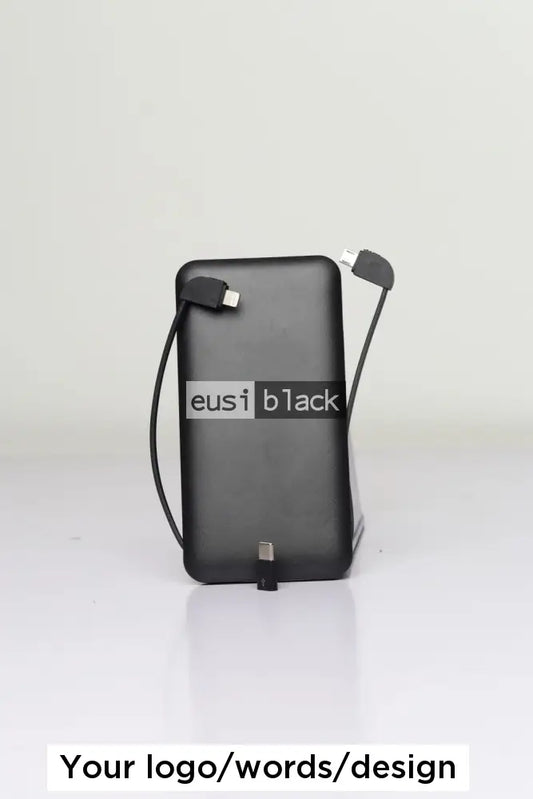 3 port power bank | 10,000mAH Black