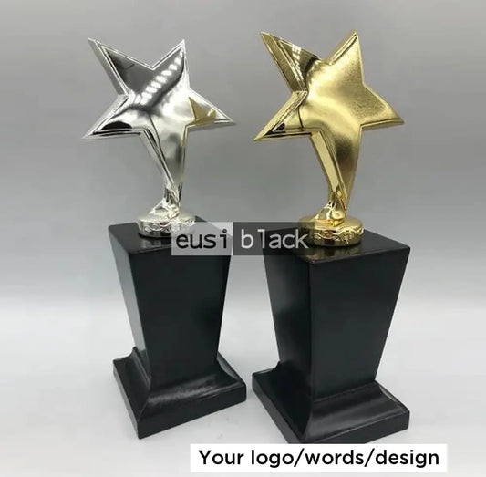 5 Star Trophy Award Silver