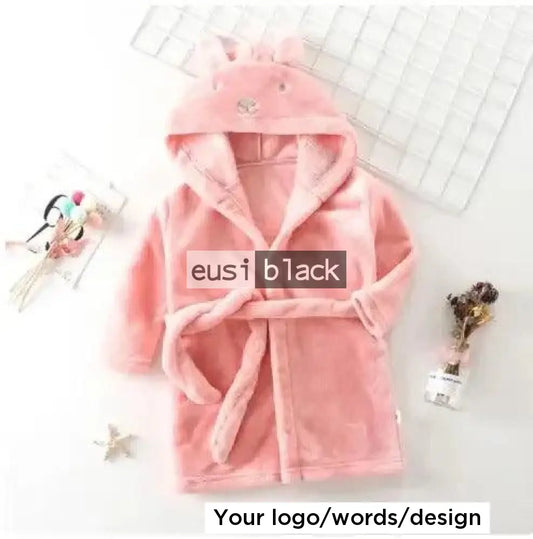 6-18 months infant bathrobe Babby pink