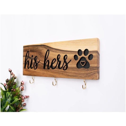Entryway wall hanging rack