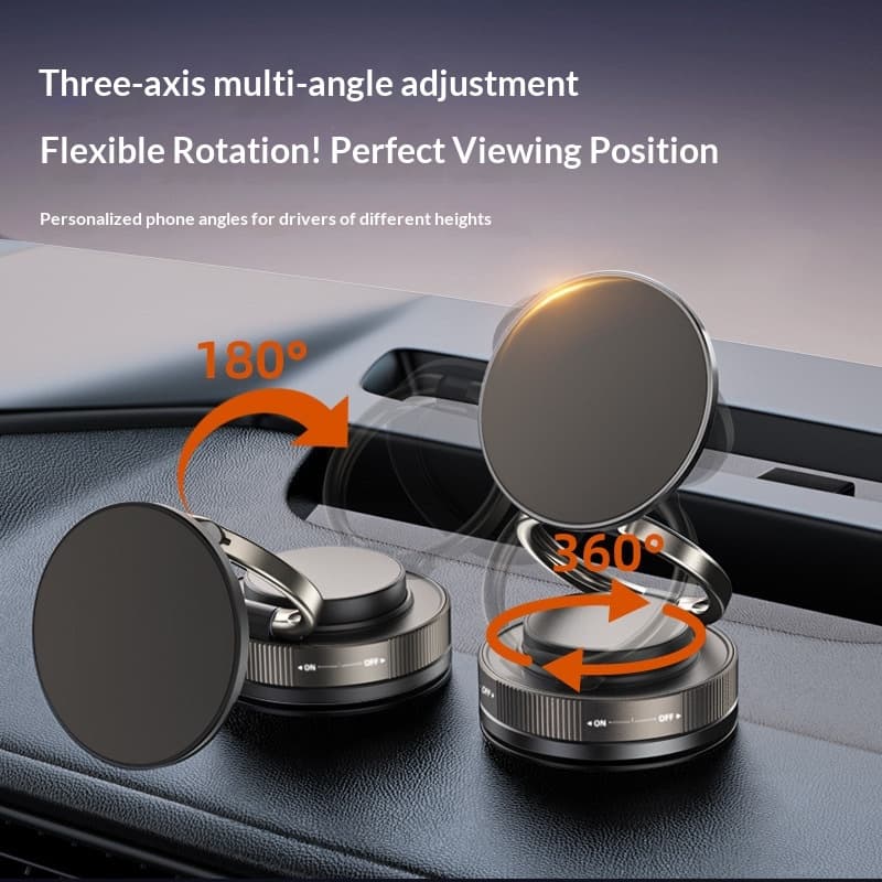 Rotating magnetic phone holder