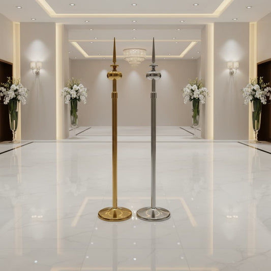Spear tip ceremonial flag stand - 2.5m