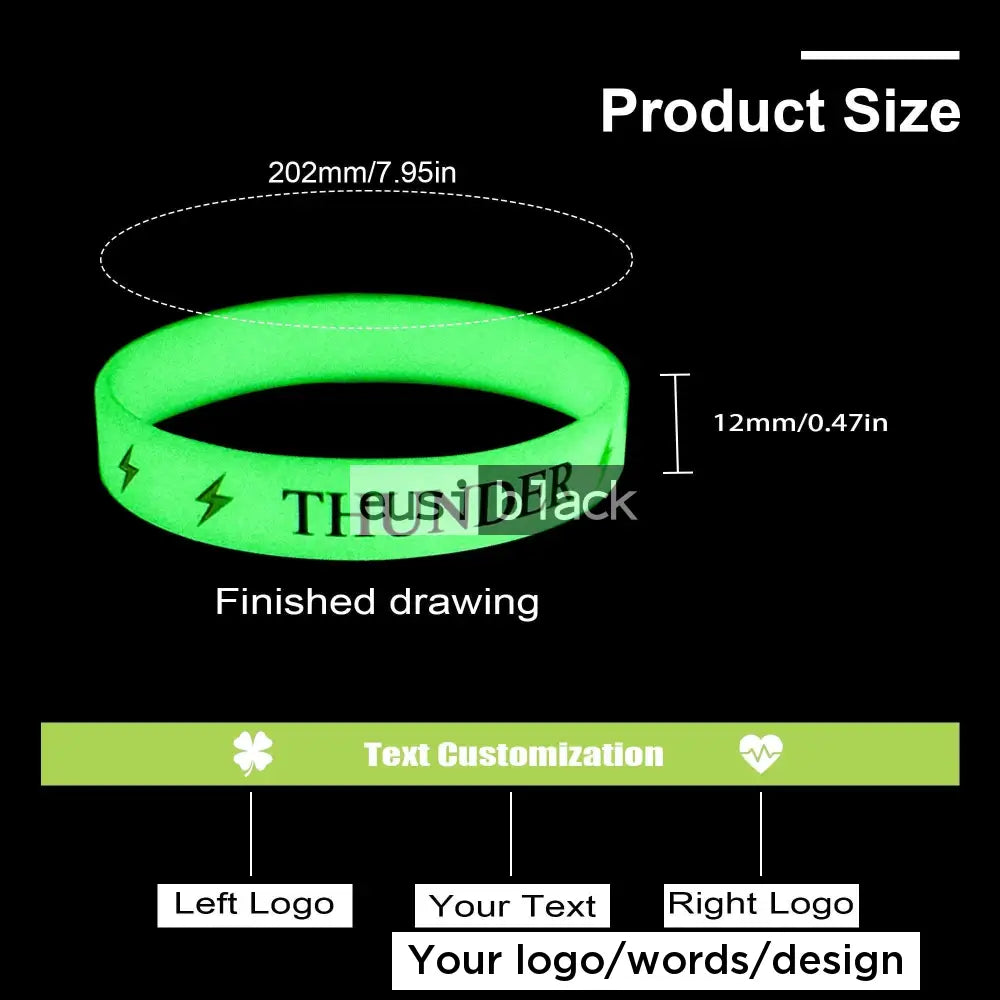 Glow In The Dark Adult Wristband