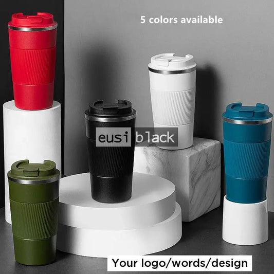 Anti-slip thermal travel mug Green