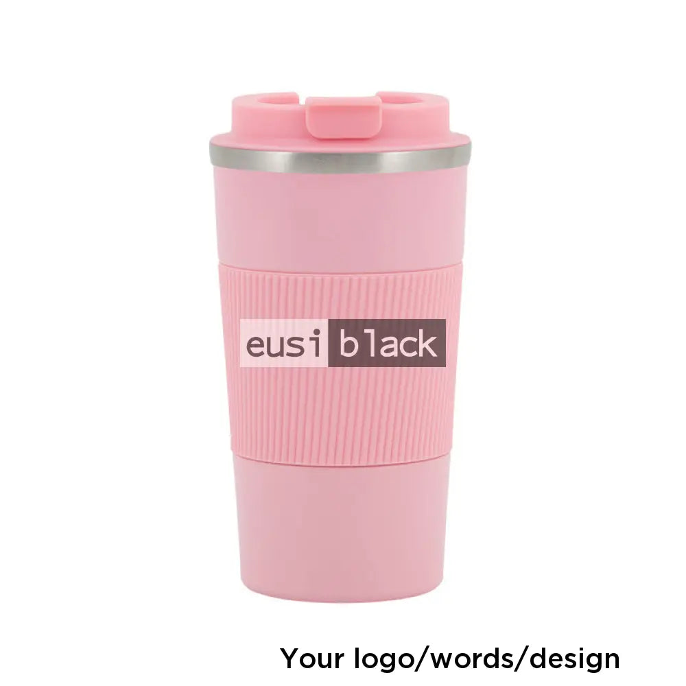 Anti-slip thermal travel mug - Baby pink