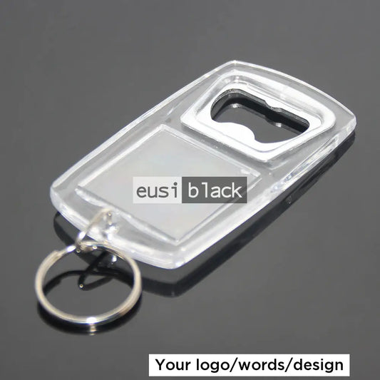 Bottle opener plastic key holder