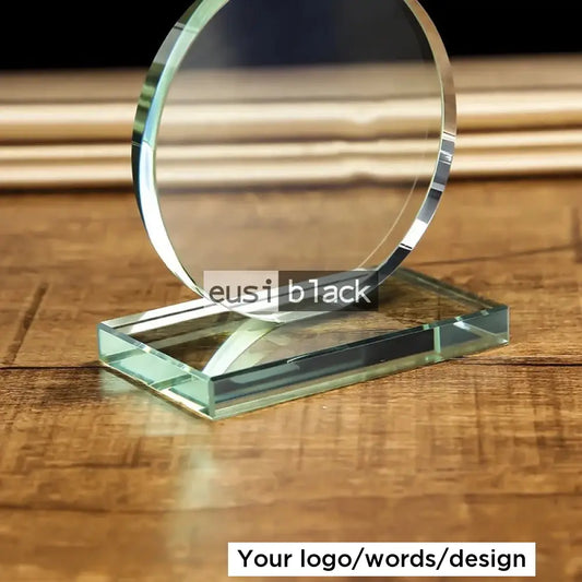 Clear Round Crystal Award