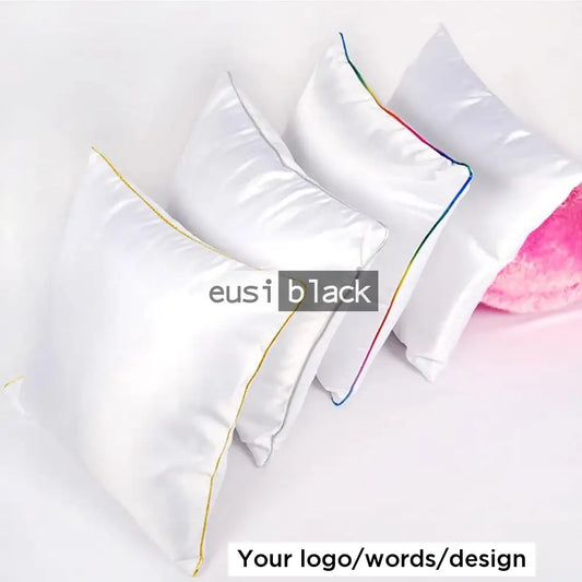 Colored lining throw pillow Gold / Case only