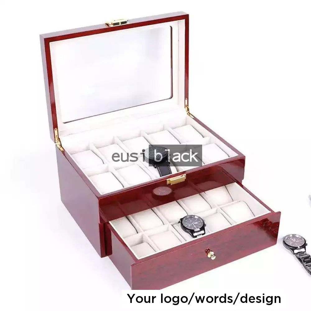 Combined wooden watch organizers 6 + 3 + Compartment Watch Organizers