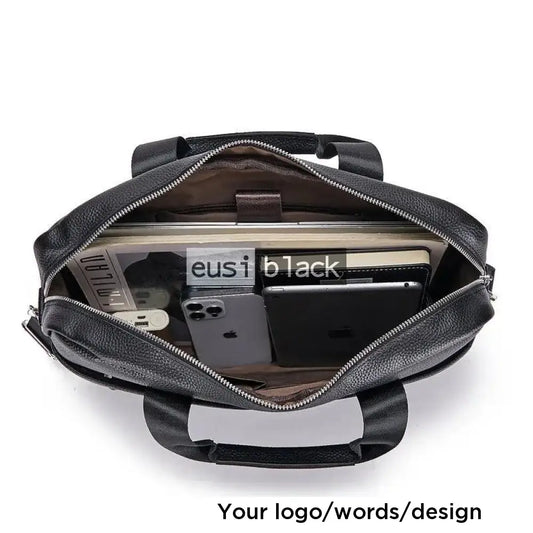 Compartmental leather bag