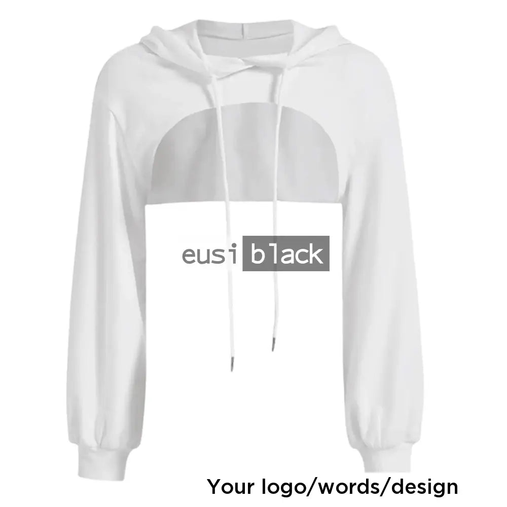 Cropped hoodie White / M