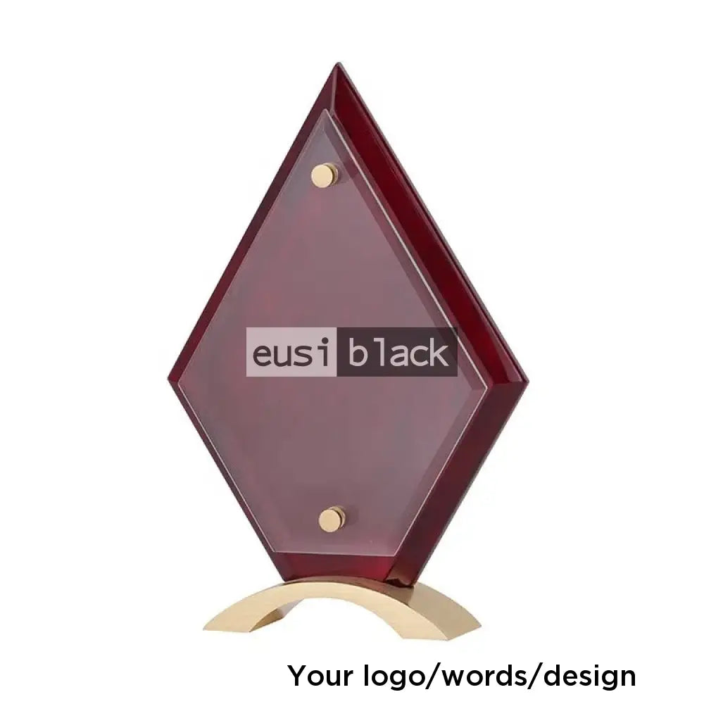 Crystal Plated Wooden Plaque