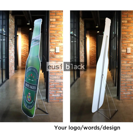 Custom human size sign stand
