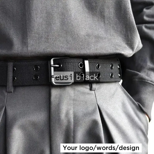 Double pin canvas belt