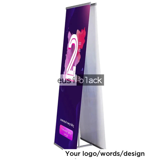 Double sided L-banner stand