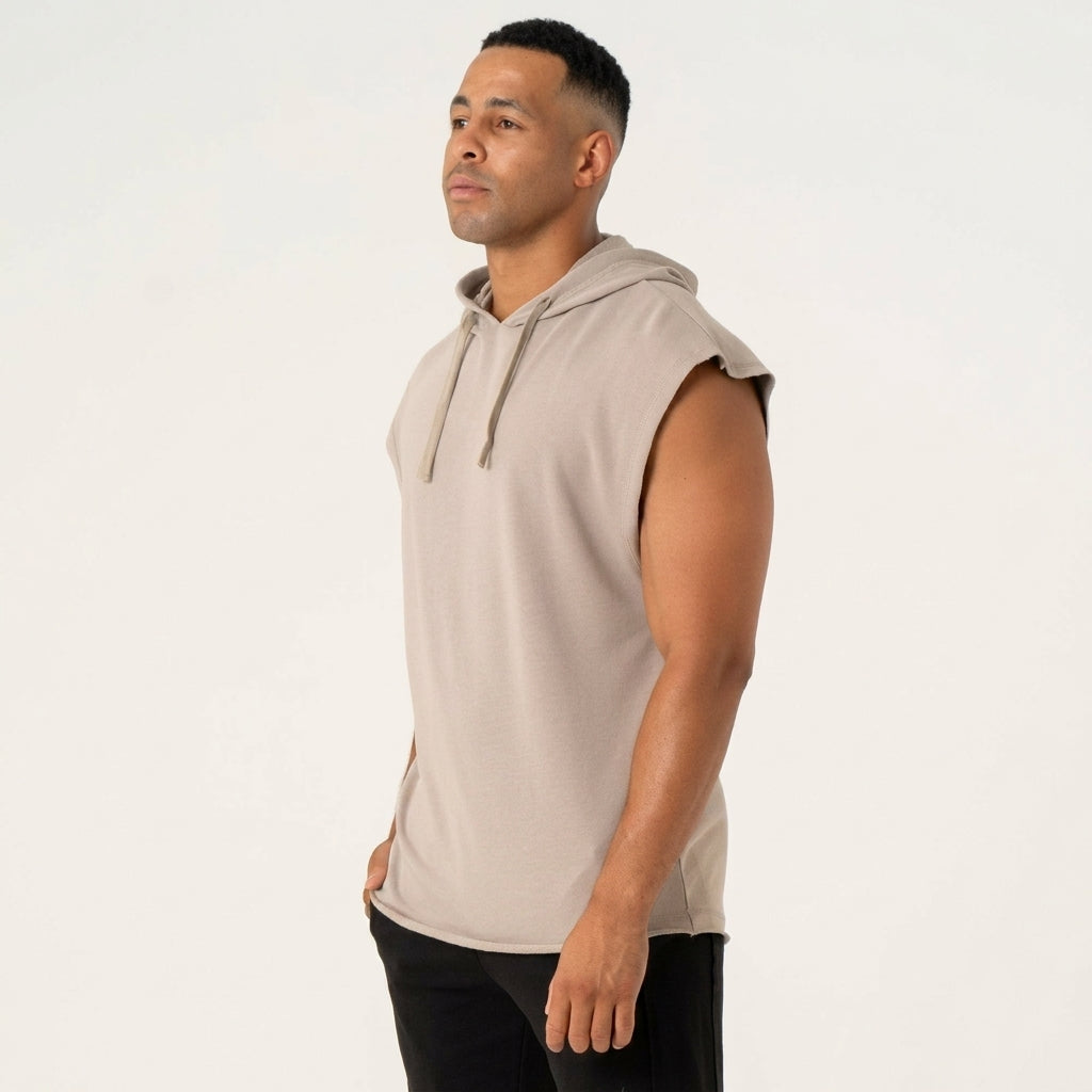 Sleeveless hoodie