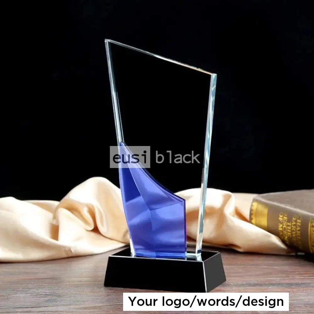 Towering Crystal Award Blue