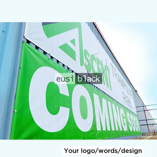 Eyelet cut PVC banner