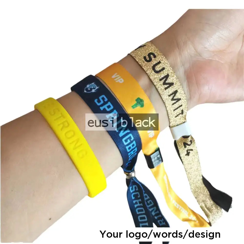 Fabric event wristband