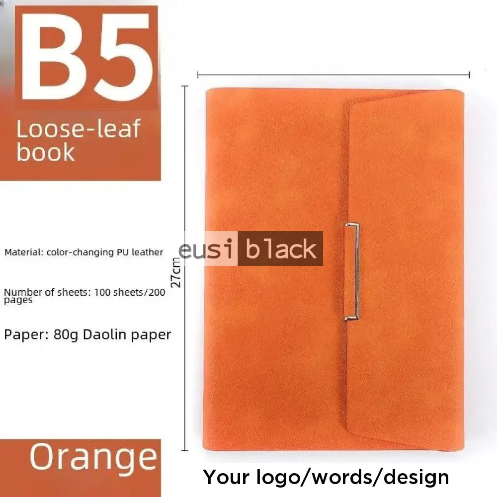 Flipped cover notebook | B5 Orange