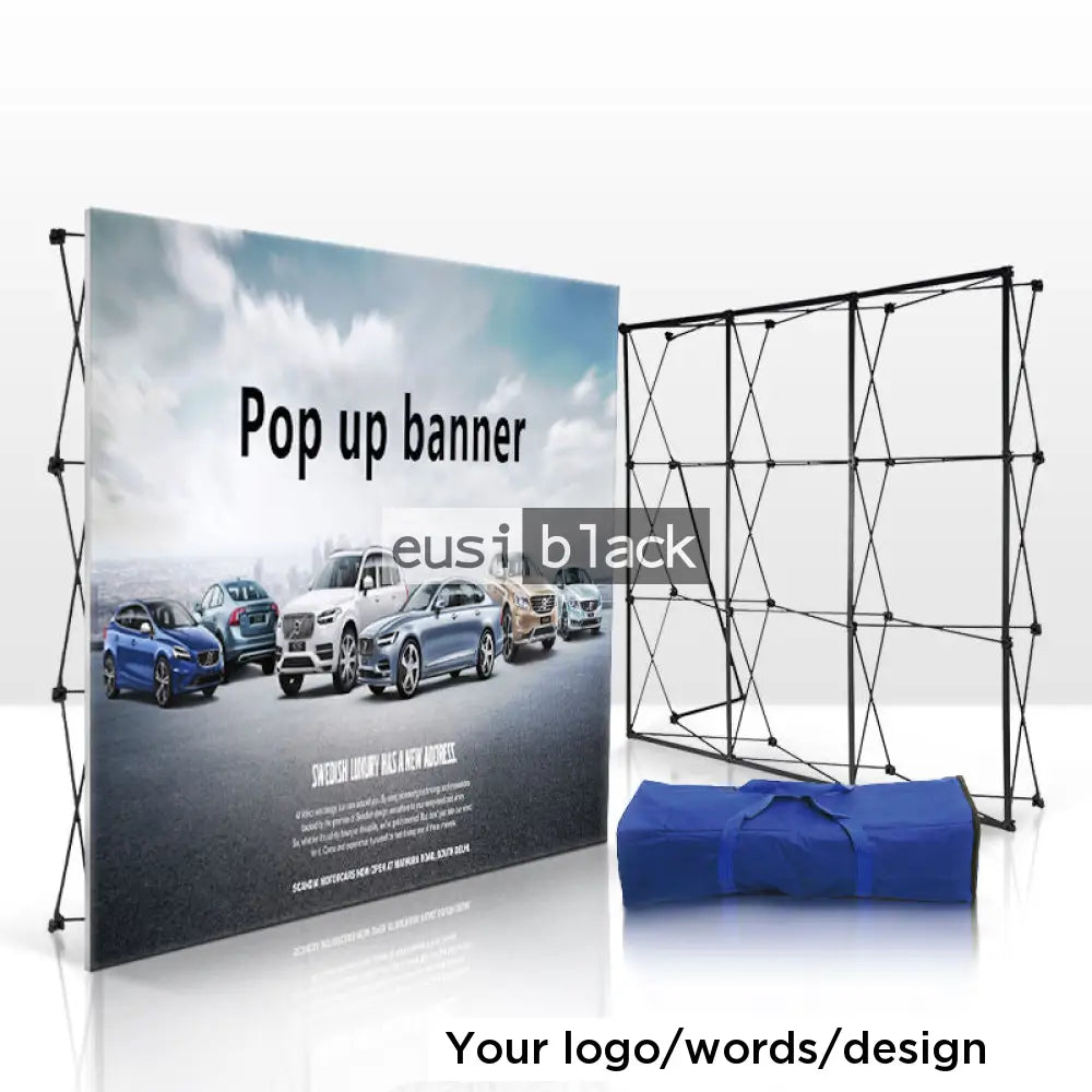 Foldaway cage media banner