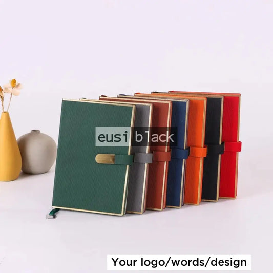 Gold Framed Notebook | A5 Brown