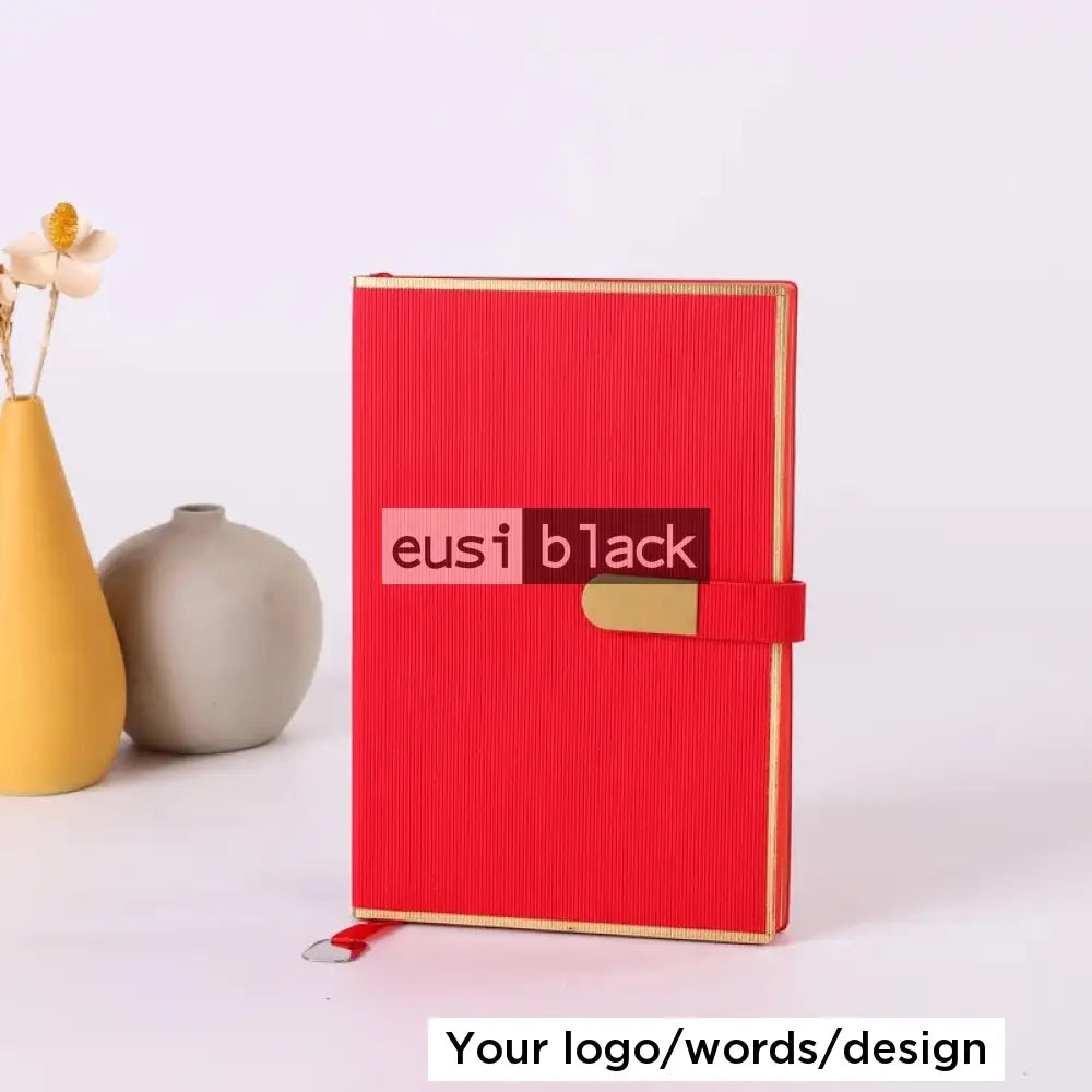 Gold Framed Notebook | A5 Red