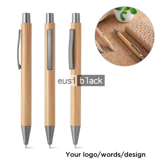 Grey cliped wooden pen