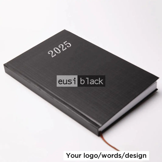 Hardcover 2025 Diary Black