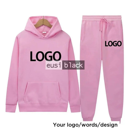 Hoodie and sweatpants set Baby pink / S
