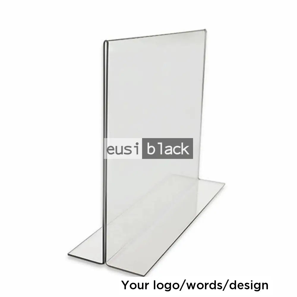 Inverted T acrylic sign holder Portrait / A6 / Normal base