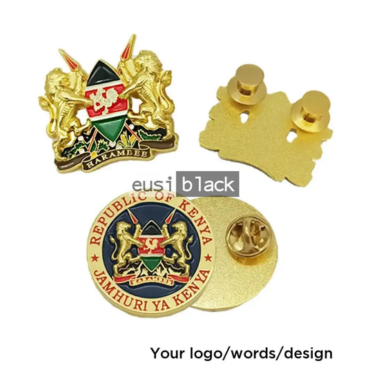 Kenya’s coat of arms lapel pin