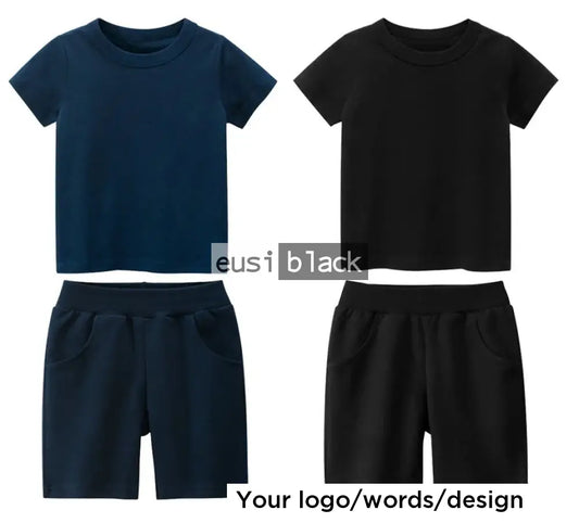 Kids’ T-shirt and shorts kit Black / Infant (up to 1)