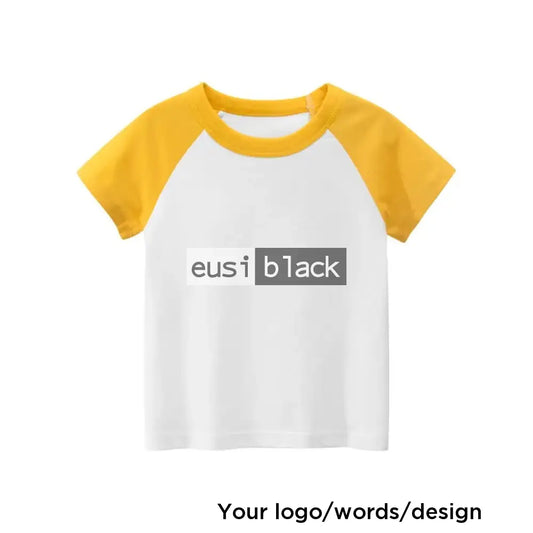 Kids’ two tone T-shirt Yellow / Infant (up to 1)