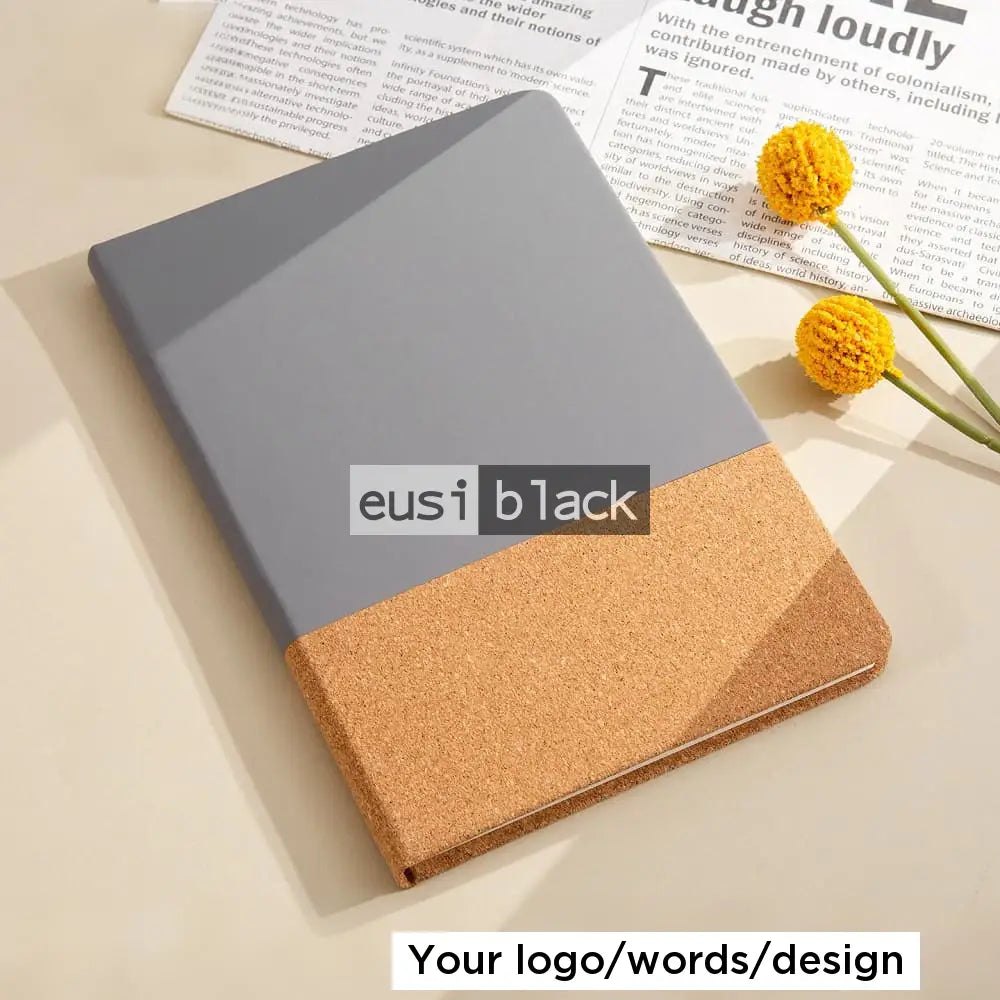 Latitudinal chipped-wood notebook - Grey