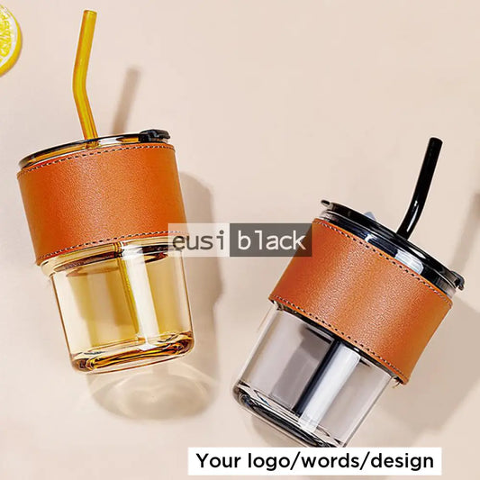 Leather padded glass