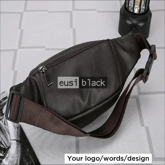 Leather waist belt bag