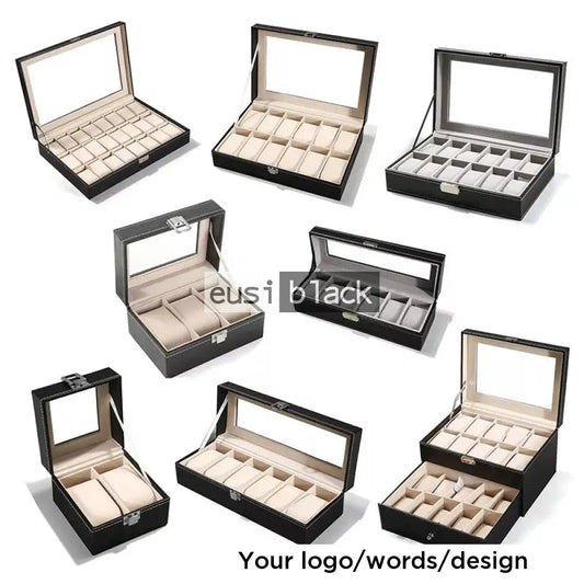 Leather watch organizers