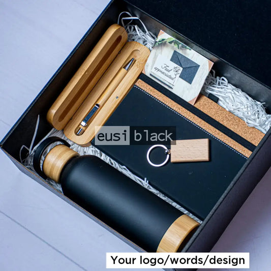 Longitudinal rustic set | A5 Black / Rectangle