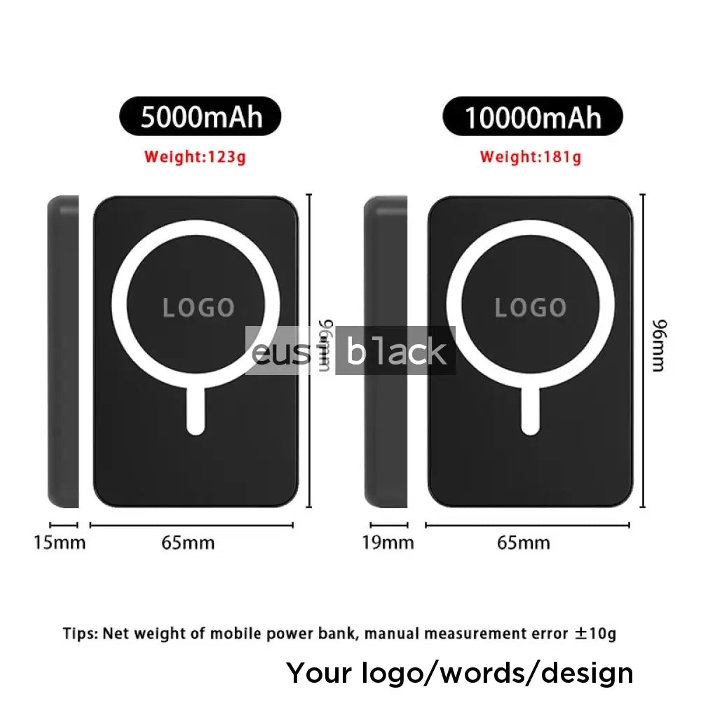 Wireless & cabled power bank - 10,000mAH