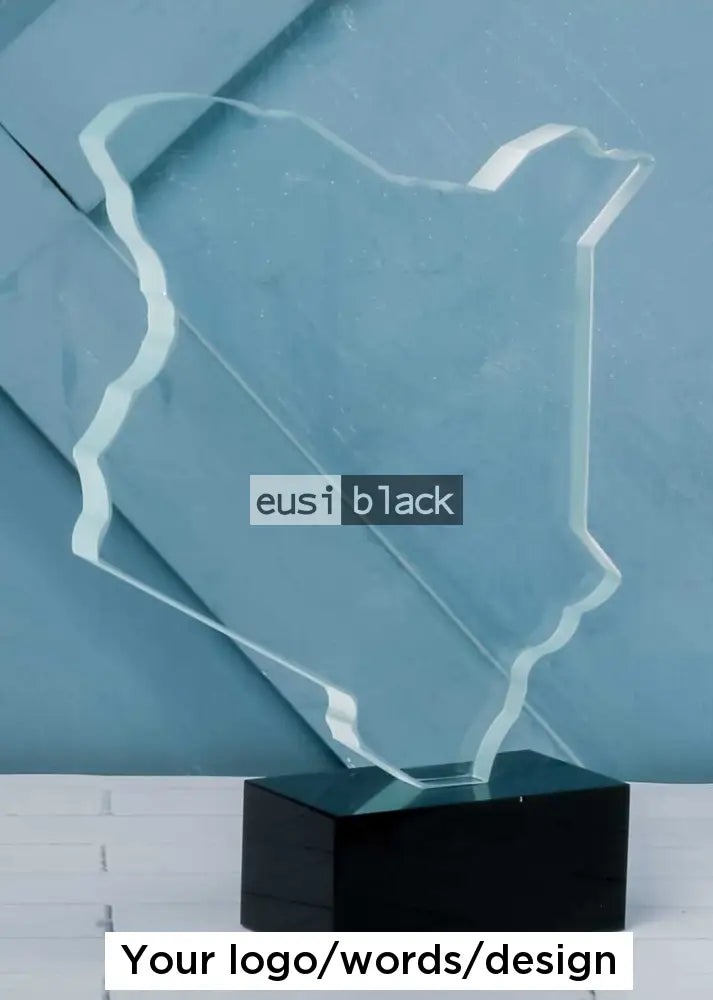 Map Of Kenya Crystal Award