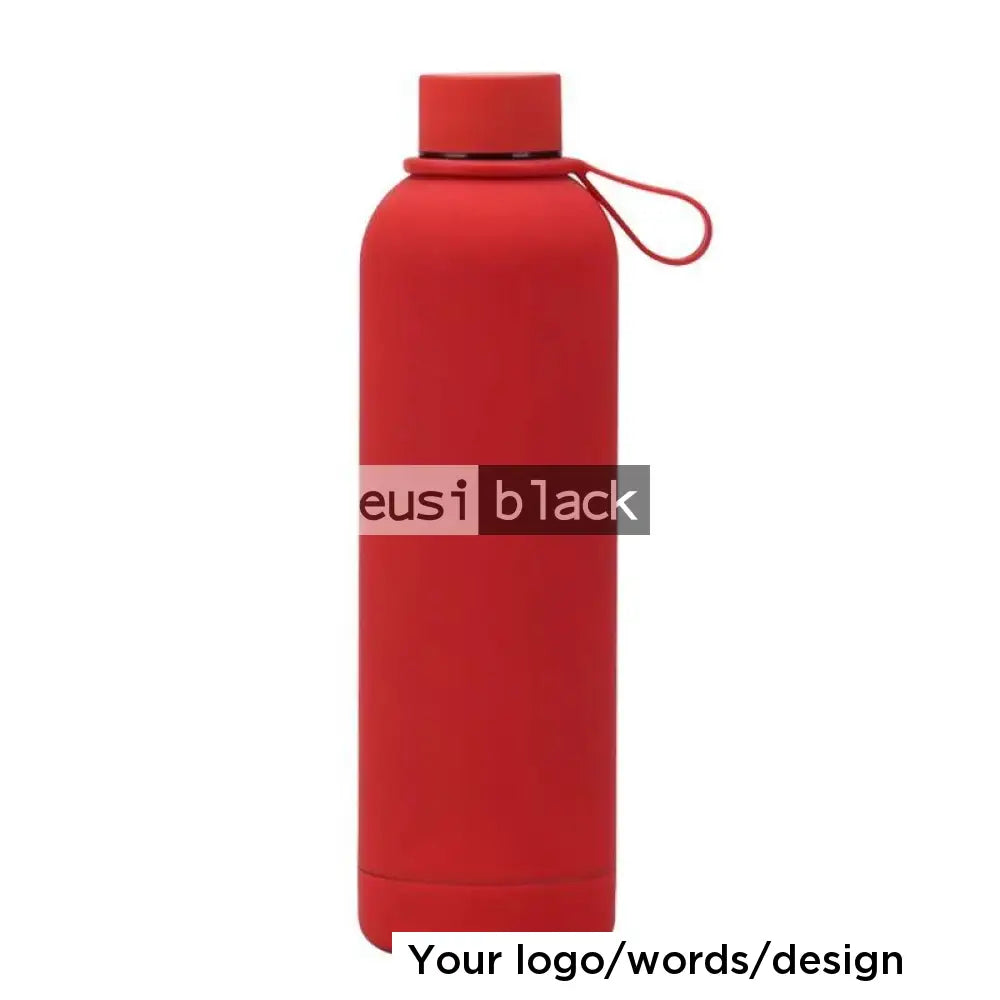 Matte skin thermal bottle 750ml / Red