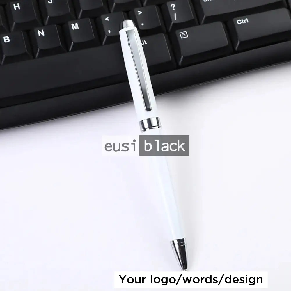 Metallic twist pen White / Pen only