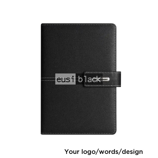 Middle threaded notebook - B5 - Black