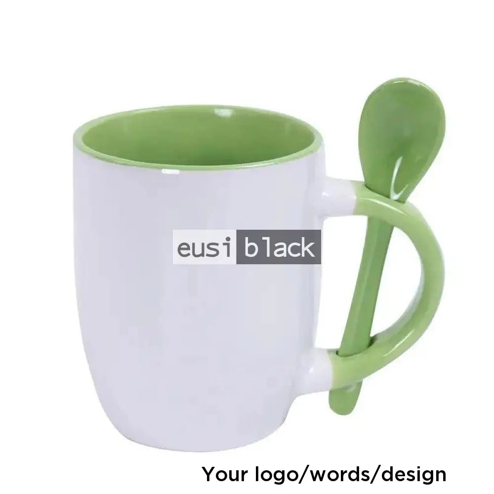 Mug with spoon Green