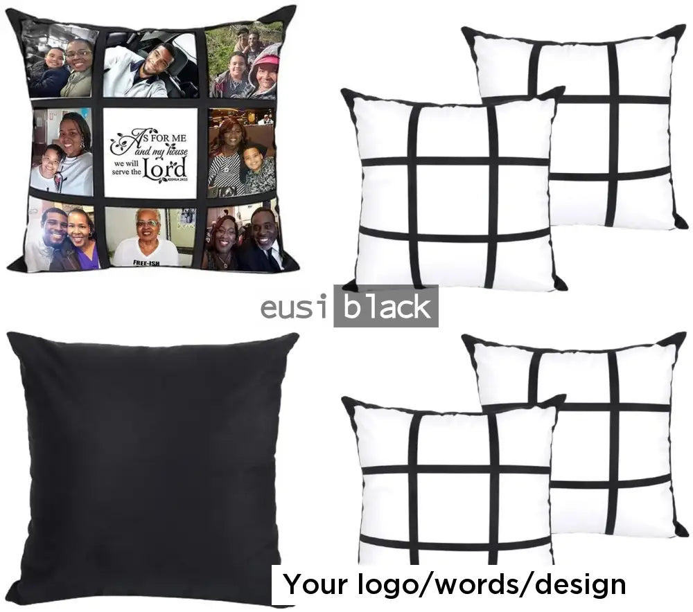 Multi-photo throw pillow Case only