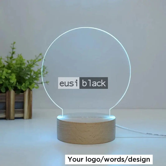 Night light acrylic award Round