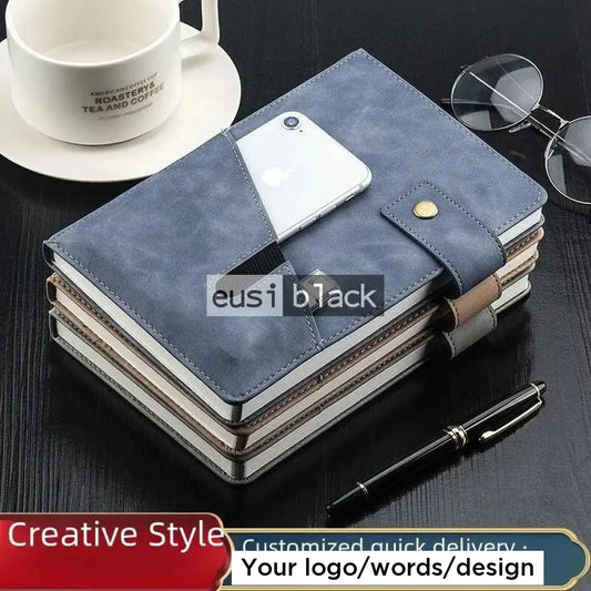 Notebook with phone pouch | A5