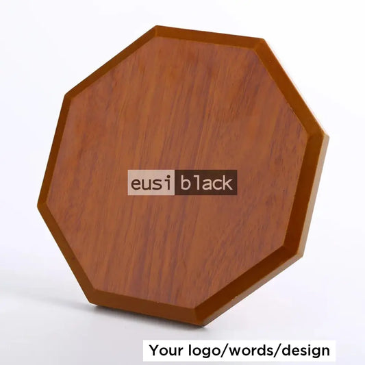 Octagonal Wooden Display Plaque Award